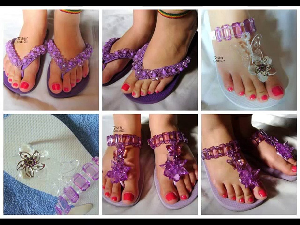 _ D´dinie Chinelos Decorados _