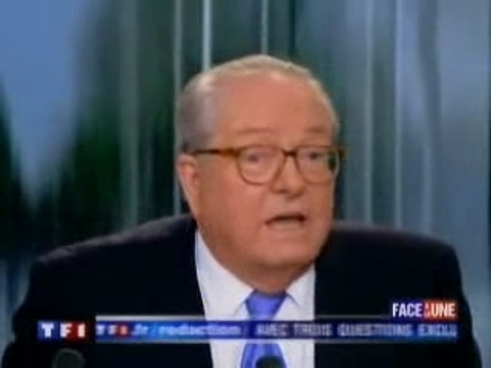 Lapsus de Le Pen au 20h, 19 avril 2007