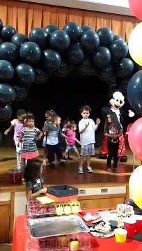 Mickey Mouse dancing Cha Cha Slide