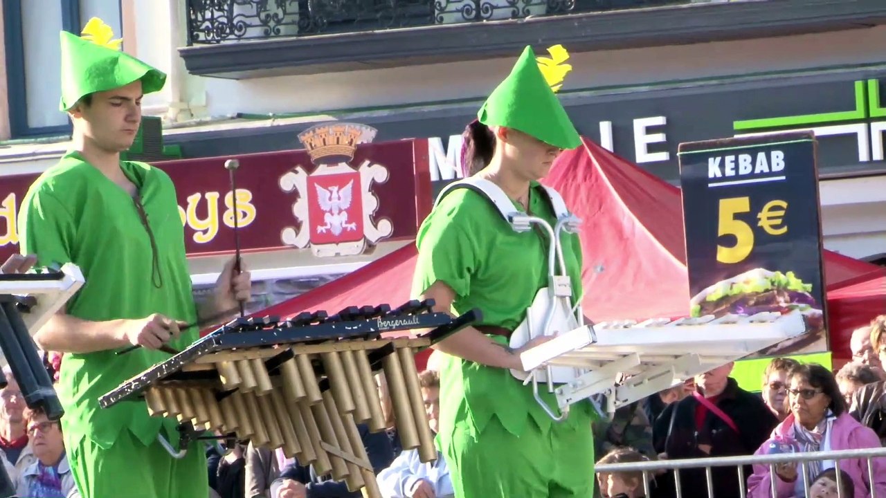 fête de l andouille 2015 à aire sur la lys "le cortège"