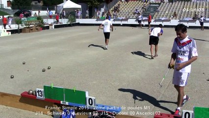 Interview Dominique Audin, France Simple, Sport Boules, Chalamont 2015