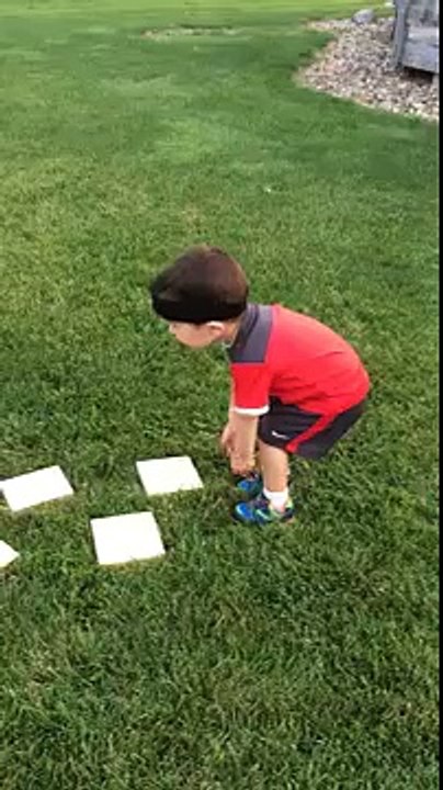 The cutest Ninja Warrior course ever