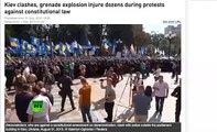 WOW! Deadly Grenade Suspect Caught On Camera - Kiev Ukraine, Svoboda Party Clashes