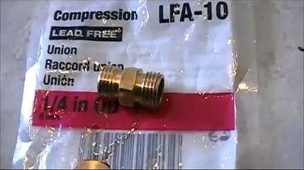 How to install a fridge water line