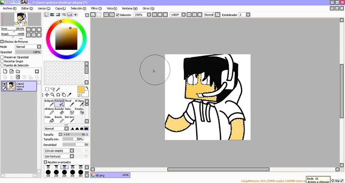 Tutoriais : COMO FAZER UMA SKIN CARTOON ?! (Paint Tool Sai)