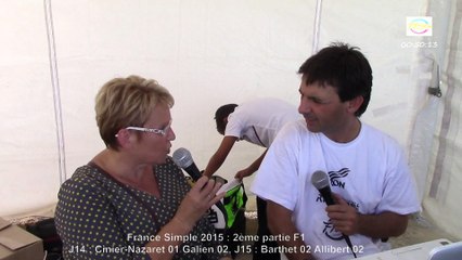 Interview Edwige Gueynard, France Simple, Sport Boules, Chalamont 2015