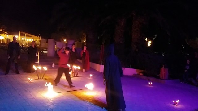 Spectacle de feu, village camarguais 2015