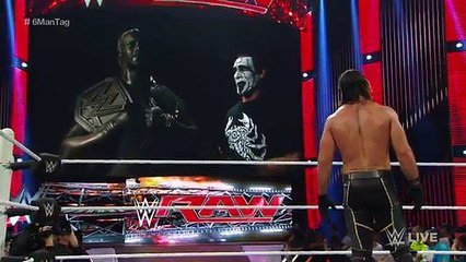 Sting destroys Seth Rollins statue_ Raw, September 7, 2015 WWE Wrestling On Fantastic Videos