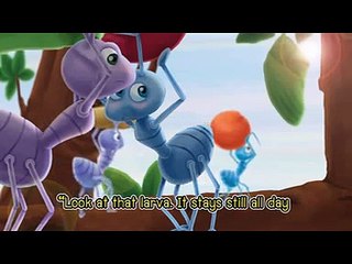 Worker Ants and a Larva - Animated/Cartoon Tales For Kids