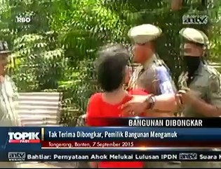 Tak Terima Warung Dibongkar, Sang Pemilik Mengamuk