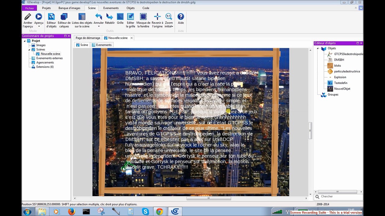 Voici le meilleur jeux video au monde les nouvelles aventures de Karoustk, la destruction de l'esprit maudit en dessin image de synthese et patte a modeler anime disponible sur le site!!