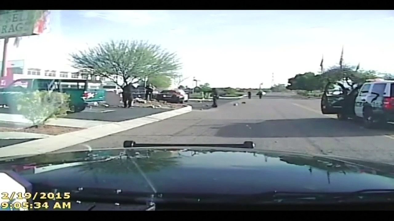 Video shows Arizona cop using car to ram armed suspect (FULL VIDEO)