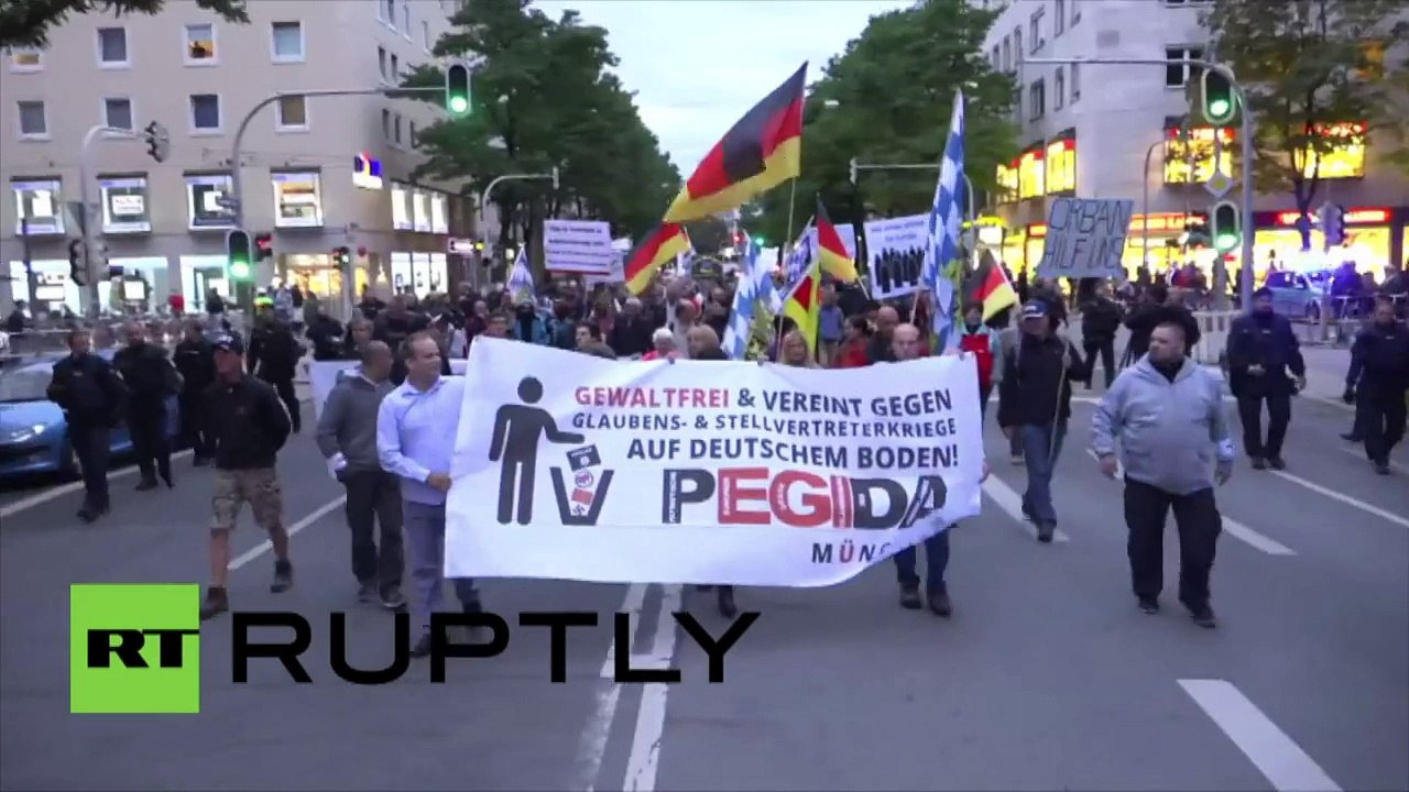 Allemagne : PEGIDA marche sur Munich lors d’une marche anti-réfugiés