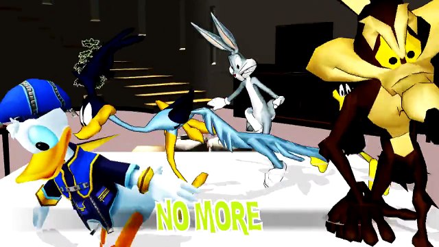 Five Little Monkeys - Bugs Bunny, Donald Duck, Daffy Duck, Roadrunner, Wiley Coyote