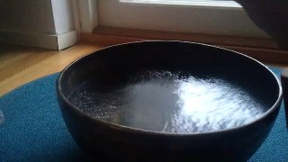 Singing bowl with water