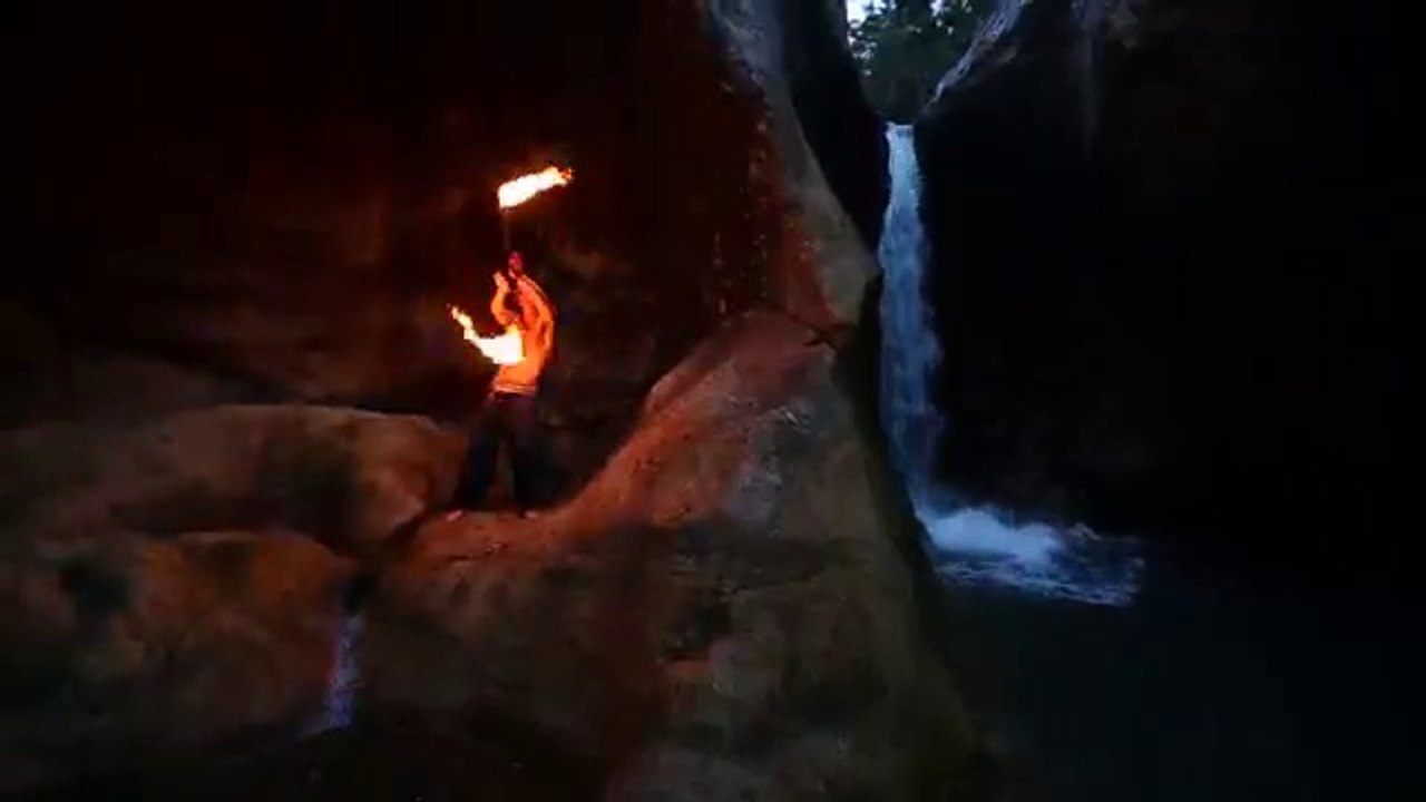 Amazing fire dancing
