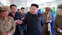 North Korea leader Kim Jong Un inspects machinery factory