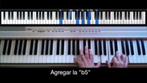 Acordes en el piano. Como tocar progresiones de Jazz. IIm7b5-V-I.