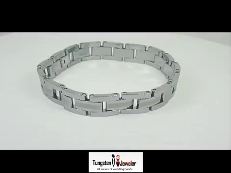 Tungsten Carbide Link Designer Bracelet