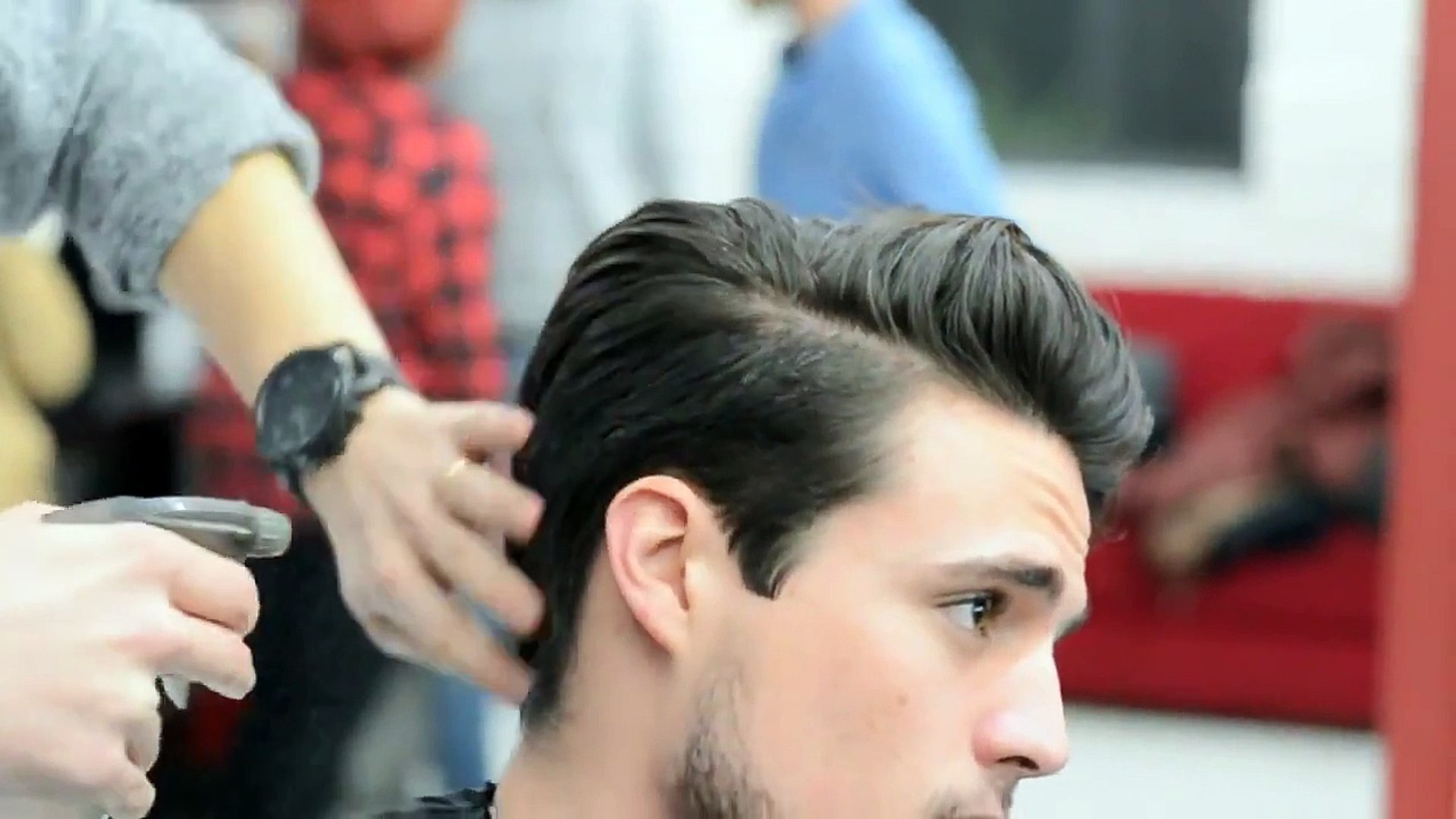 Mens Hair Modern Slick Back Faded Undercut Haircut And Style