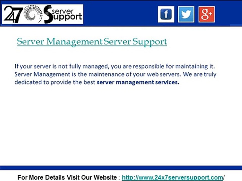 24x7Server Support