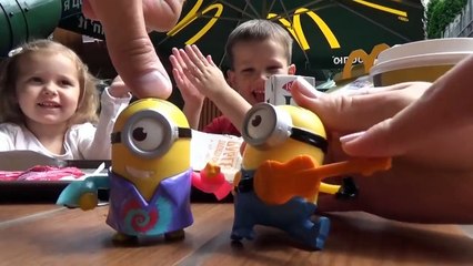 Download Video: Miss Katy   Миньоны игрушки Хеппи Мил МакДональдс Minions toys Unboxing Happy Meal McDonalds