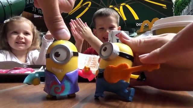 Miss Katy Миньоны игрушки Хеппи Мил МакДональдс Minions toys Unboxing Happy Meal McDonalds