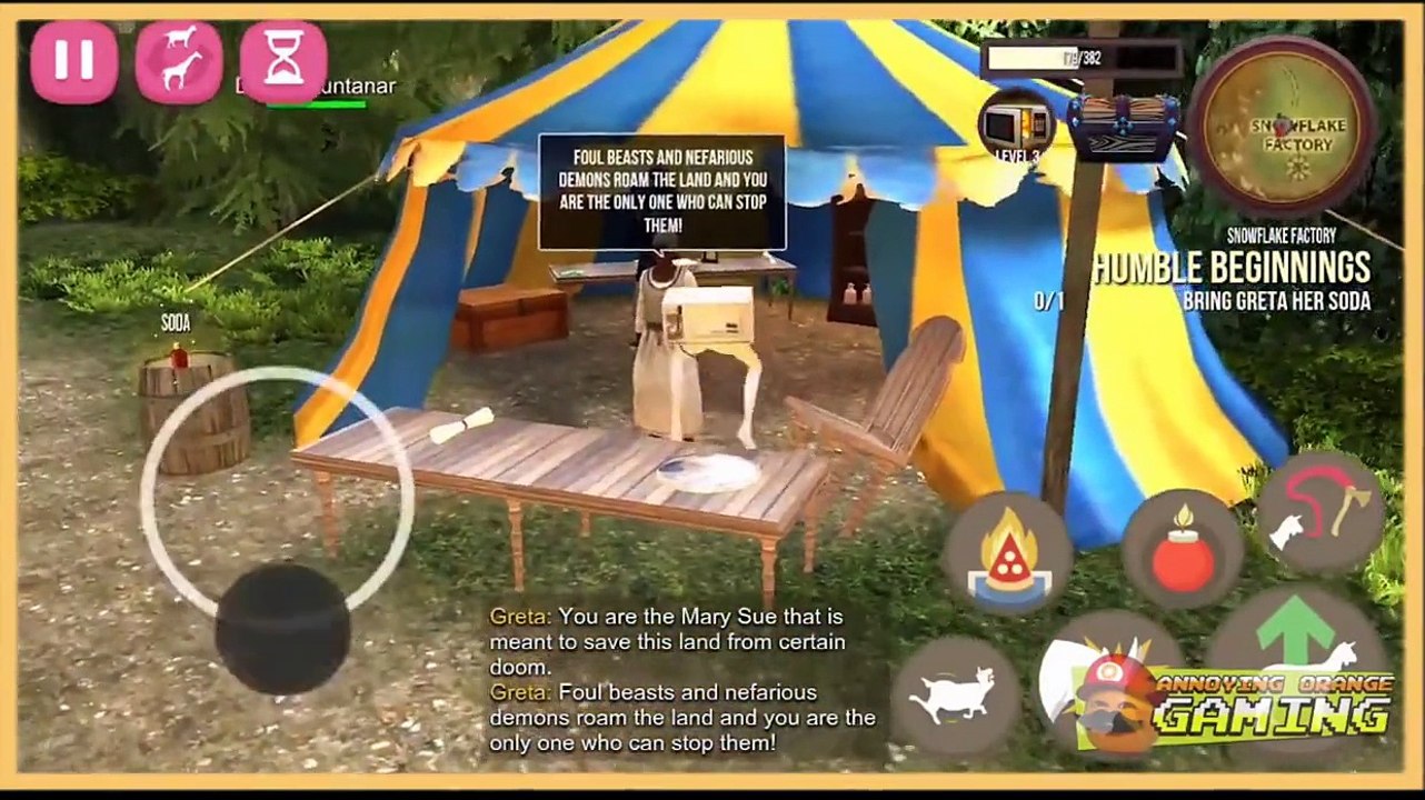 Annoying Orange Let's Play Goat MMO Simulator!│ Annoying Orange