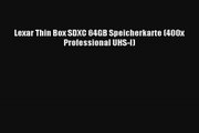 Lexar Thin Box SDXC 64GB Speicherkarte 400x Professional UHSI