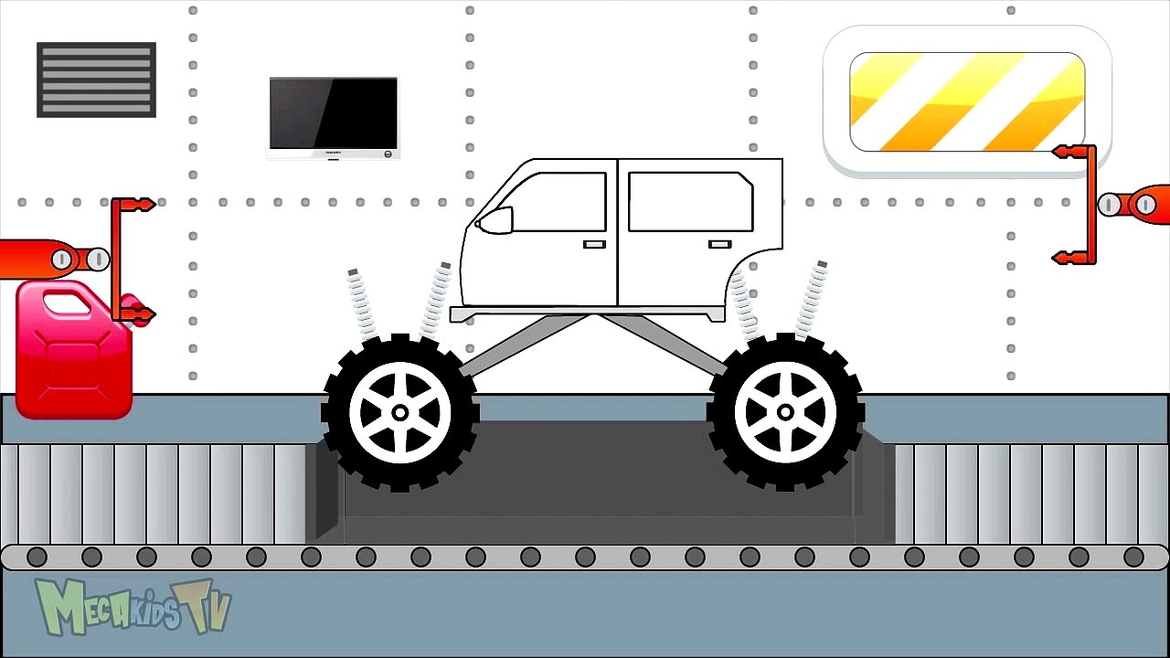 Police Truck Toy Monster Trucks For Children - Polisi Truk Toy Factory Rakasa Truk mega Anak Tv