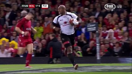 Nemani Nadolo intercept try vs Wales 2014