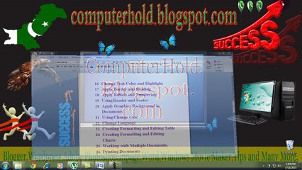 Microsoft Word Video Training Course Part 17 In Urdu And Hindi