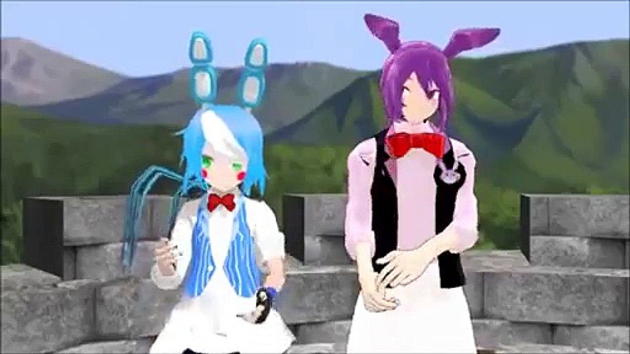 [MMD X FNAF]Bonnie pranks toy bonnie -1