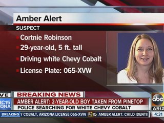 Amber Alert issued for boy taken from Pinetop