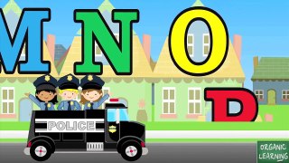 ABC Police Car Song   Lullaby   Nursery Rhyme for Kids in 1080 HD | song for children
