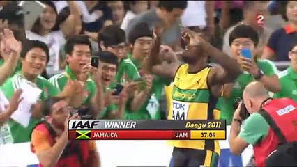 FINALE 4 X 100 M CHAMPIONNAT DU MONDE ATHLETISME 2011
