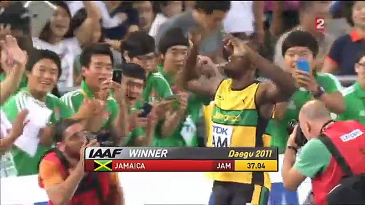 FINALE 4 X 100 M CHAMPIONNAT DU MONDE ATHLETISME 2011