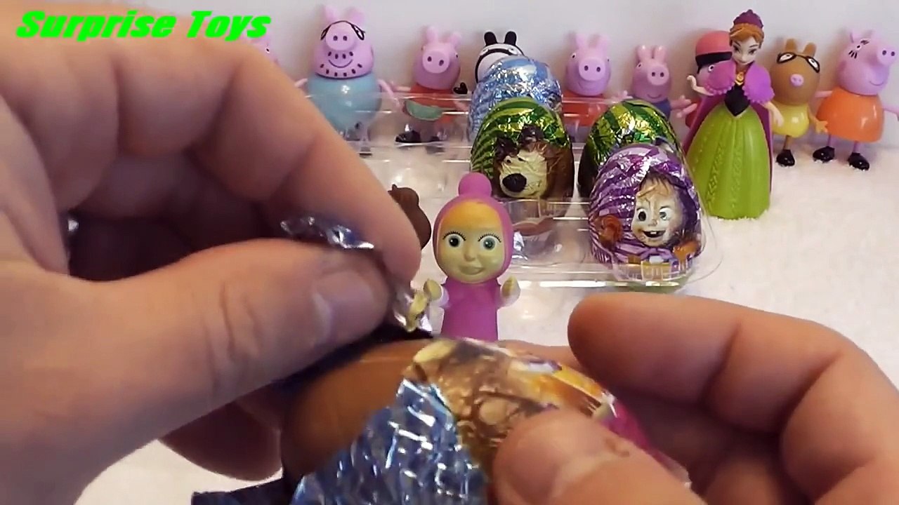 Masha i Medved, Frozen,   Jiniya Cartoon,Disney, Peppa Pig,  Frozen Toys, Peppa Pig Toys, 6