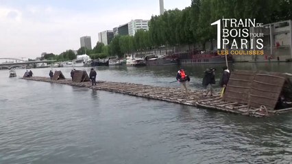Un train de bois à Paris, les coulisses