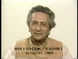 Bhisham Sahani on Tamas