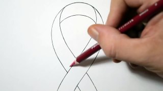 How to Draw a Cancer Ribbon Tattoo Design Style