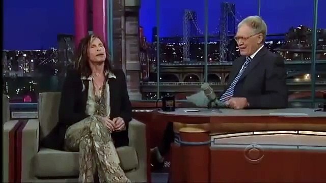 Steven Tyler on the Late Show with David Letterman