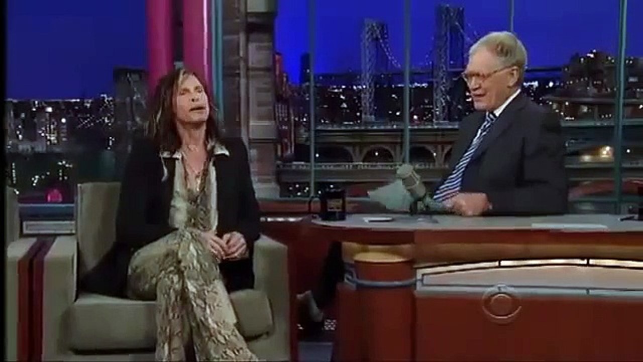 Steven Tyler on the Late Show with David Letterman