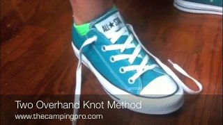 Easy way to teach kids to tie shoe laces.