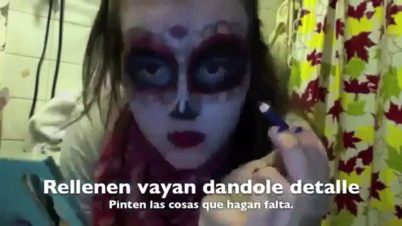 HALLOWEEN COSTUME: LA MUERTE from The Book of Life MAKEUP TUTORIAL