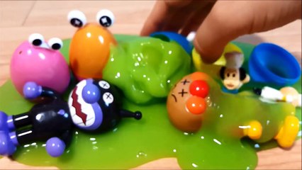 アンパンマンたまごおもちゃアニメ❤おかあさんといっしょ♦スライムから…!Anpanman Surprise eggs