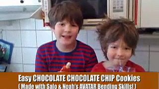 Salo & Noah: Dark Chocolate Chip Cookies Avatar Airbender
