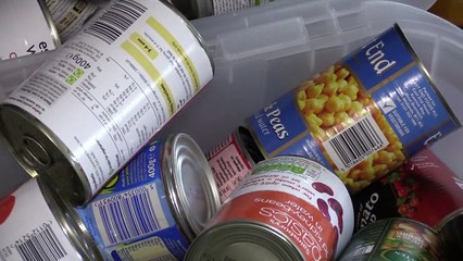 Douglas Booth at collection for Calais refugees