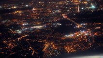 night landing at charles de gaulle (PARIS airport) with AIRBUS A321-200