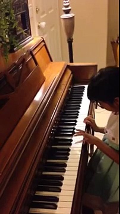 Natalia playing music box dancer by frank mills